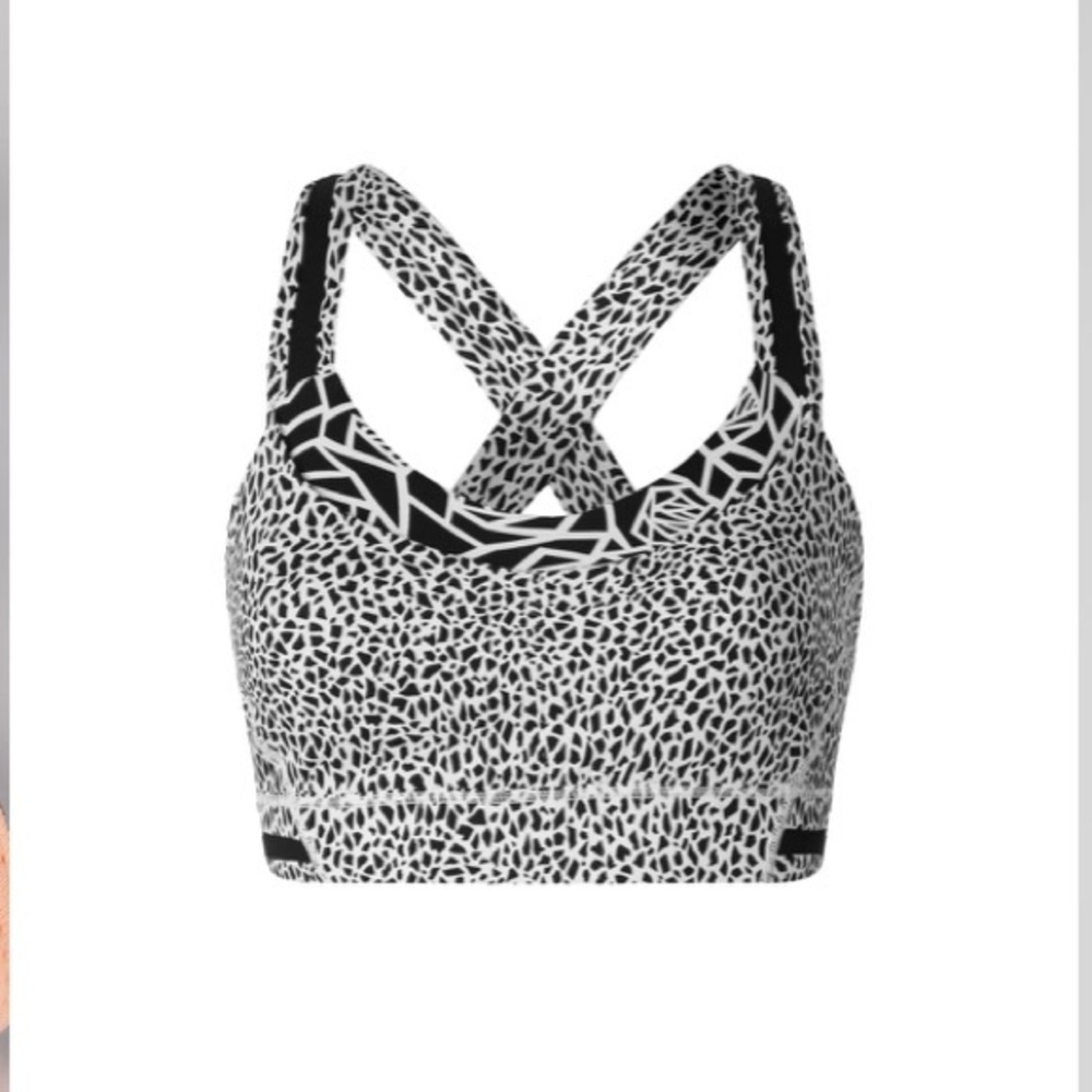 Lululemon Rack Pack Bra Miss Mosaic White Color Size 6